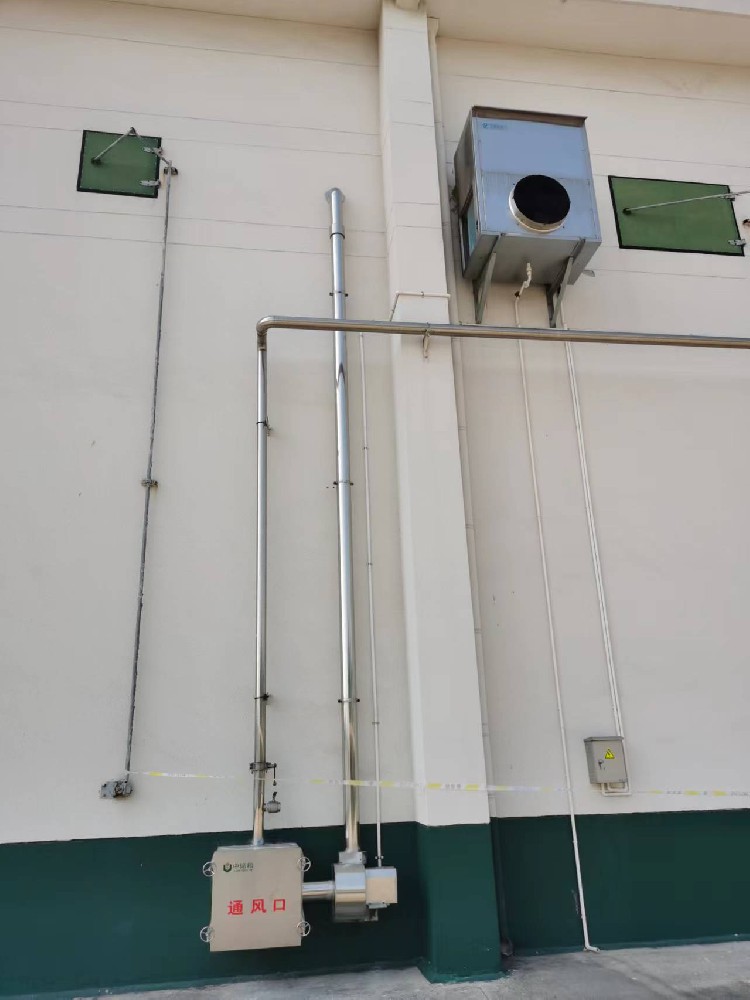 内环流熏蒸系统和空调设备安装效果图